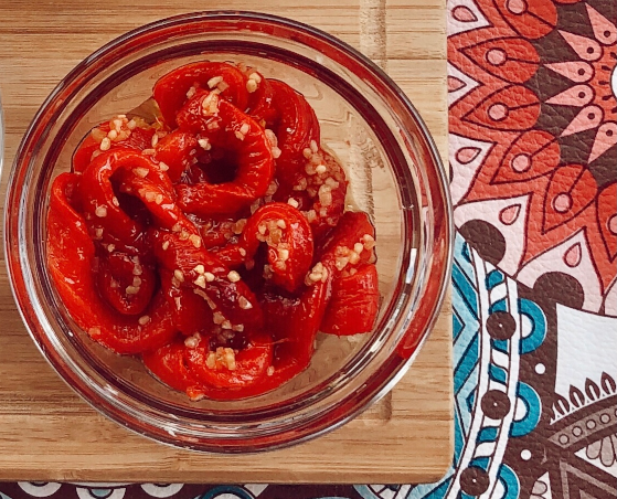 Salsa Extra - Ajíes asados con ajo